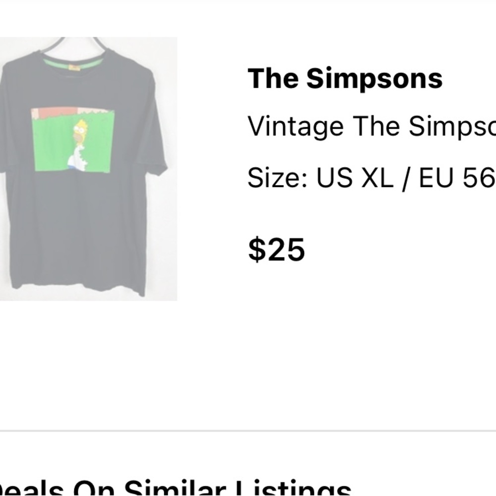 VINTAGE SIMPSONS T SHIRT - Picture 5 of 5